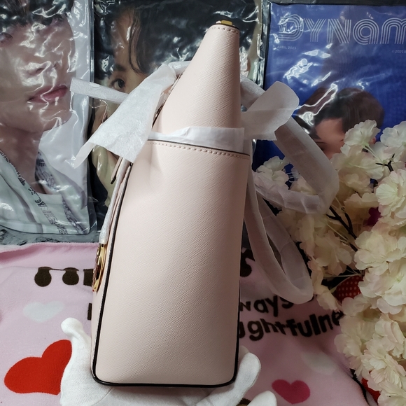 NWT Michael Kors Charlotte Tote Bag - Large Powder Blush - Picture 4 of 11